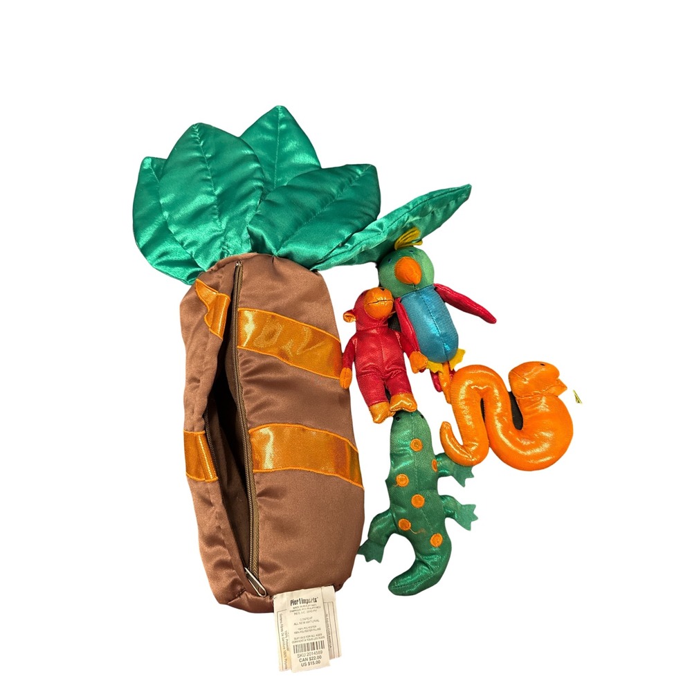 Pier 1 Imports Plush Jungle Set Kids OS‎ Multicolor Good Palm Tree Animals